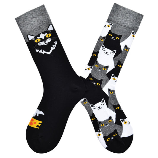 Cat funny pattern socks