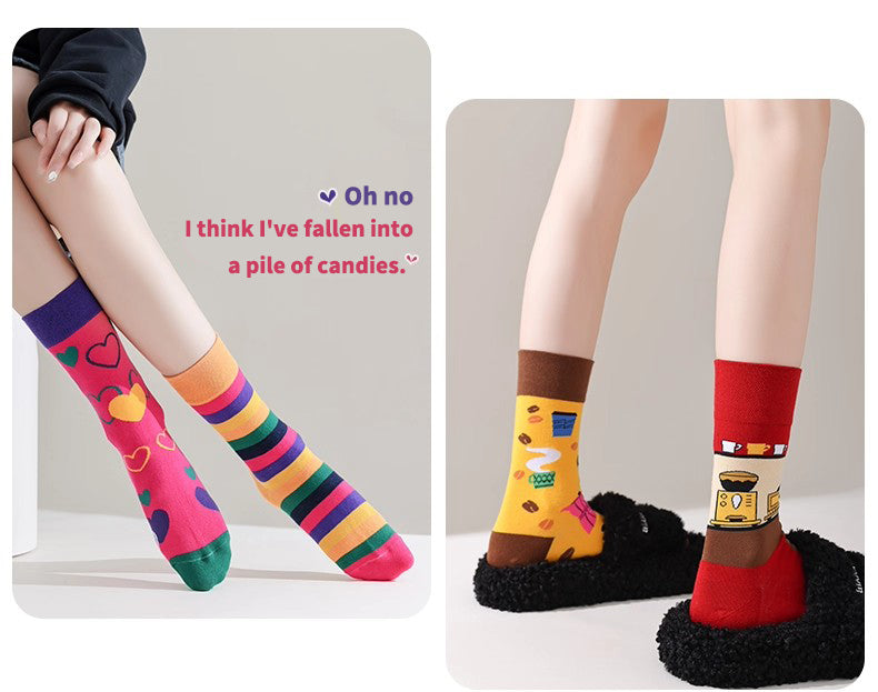 AB asymmetric trendy socks