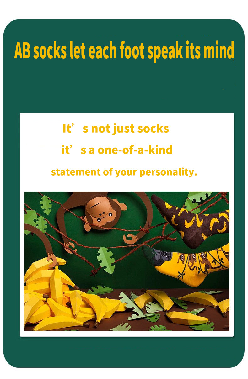 AB asymmetric trendy socks