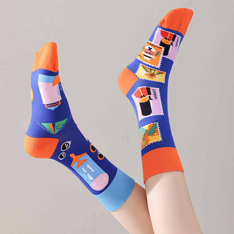 AB asymmetric trendy socks