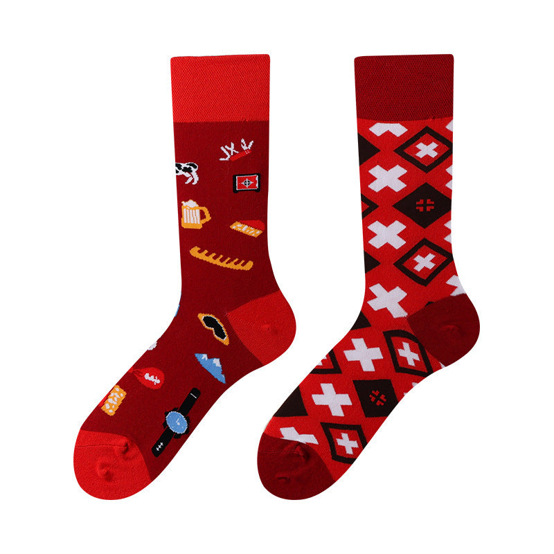 AB asymmetric trendy socks