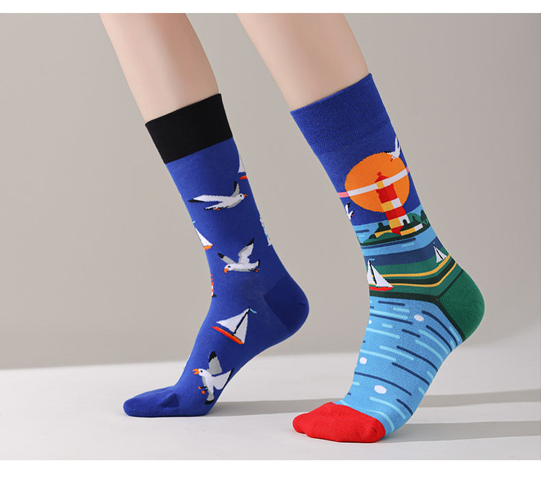 AB asymmetric trendy socks