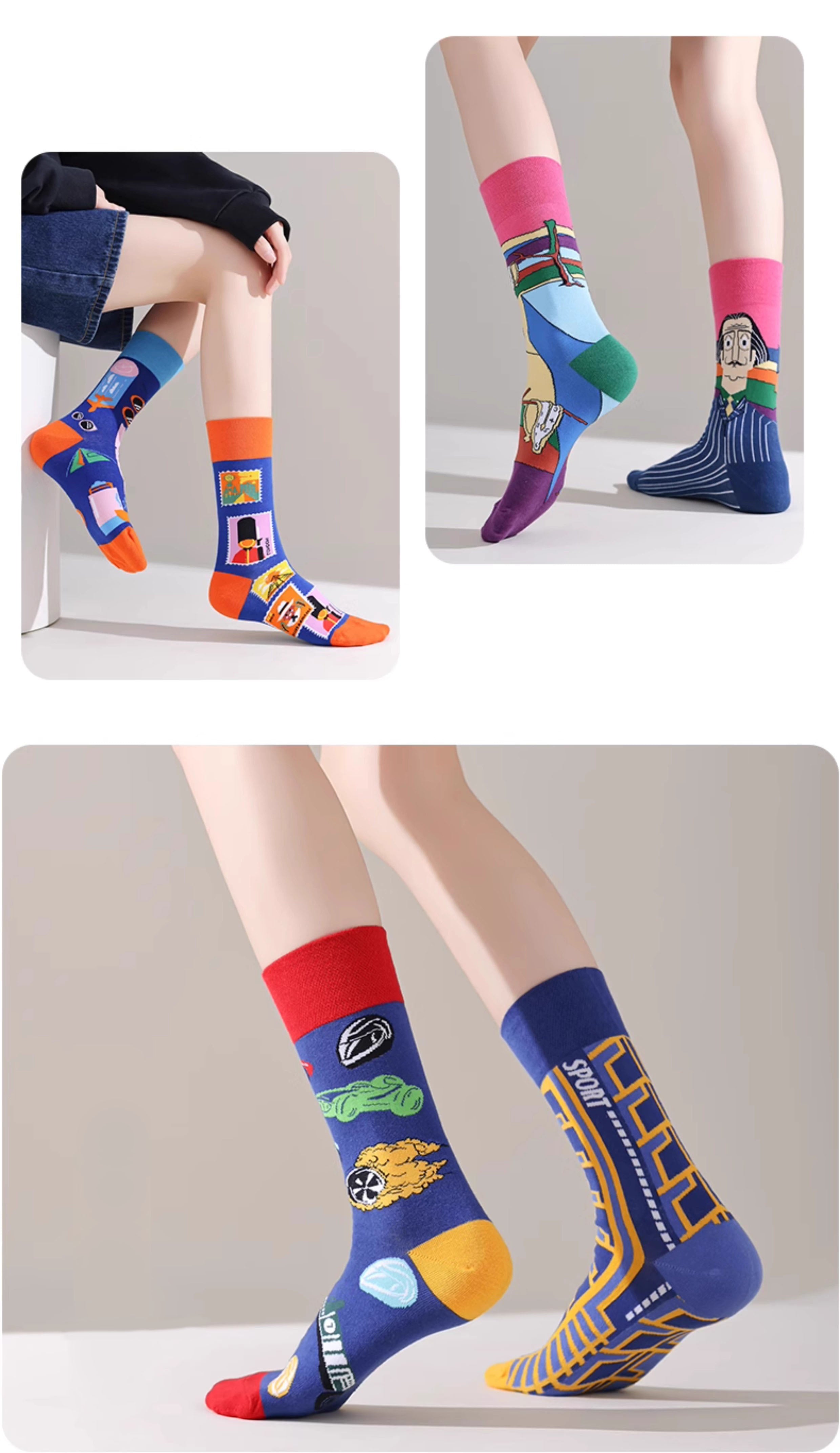 AB asymmetric trendy socks