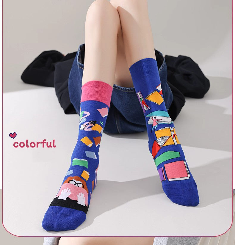 AB asymmetric trendy socks