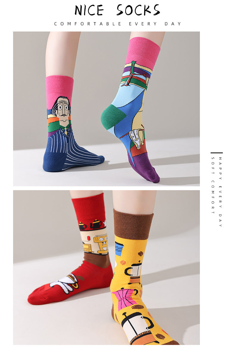 AB asymmetric trendy socks