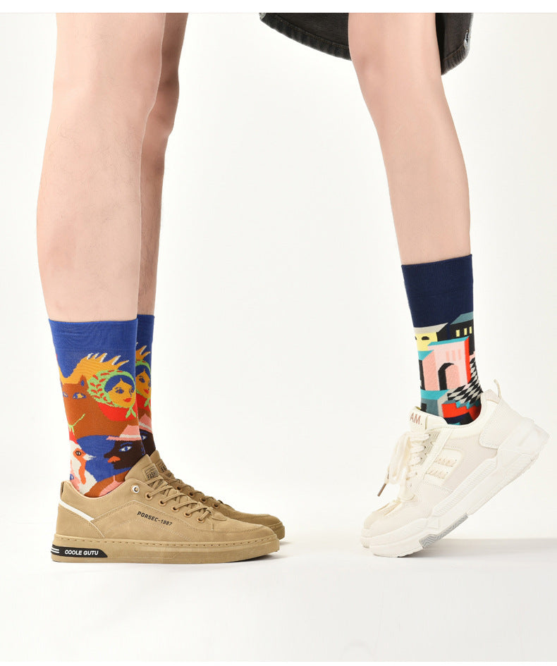 AB asymmetric trendy socks
