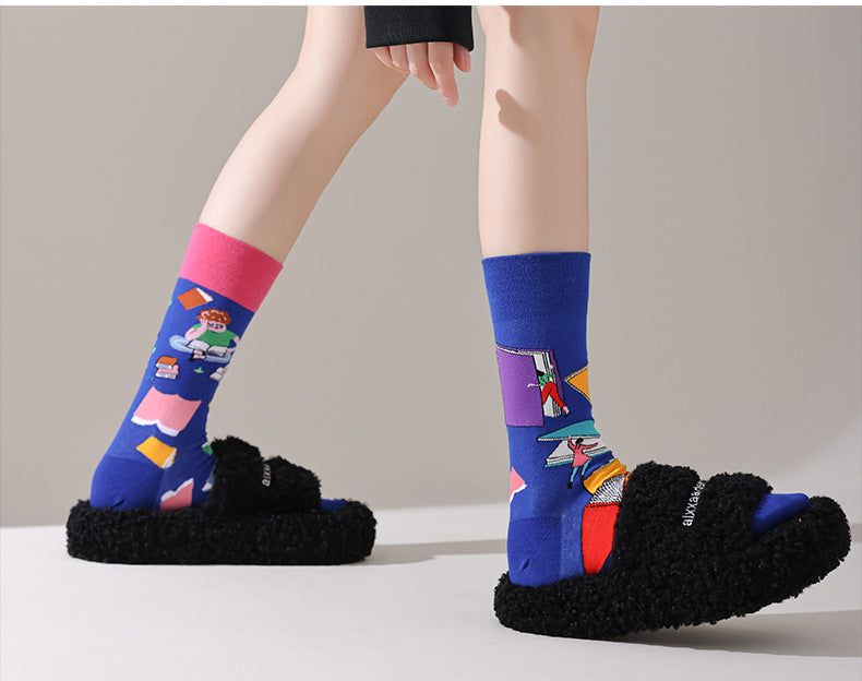AB asymmetric trendy socks