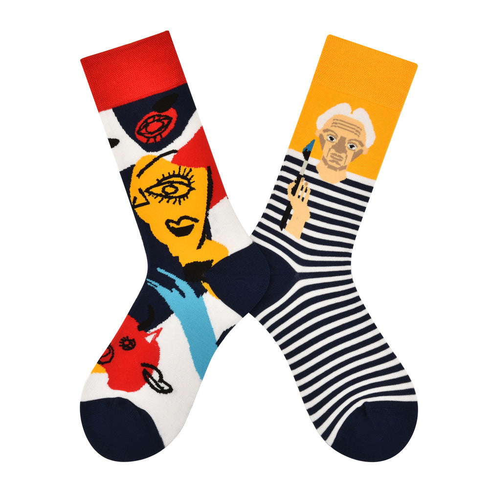 AB asymmetric trendy socks