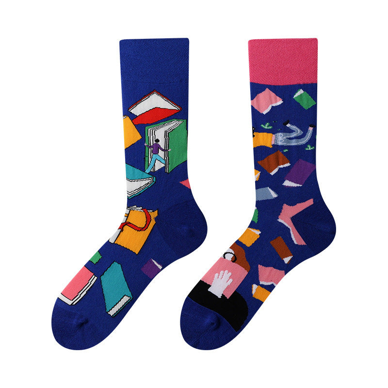 AB asymmetric trendy socks