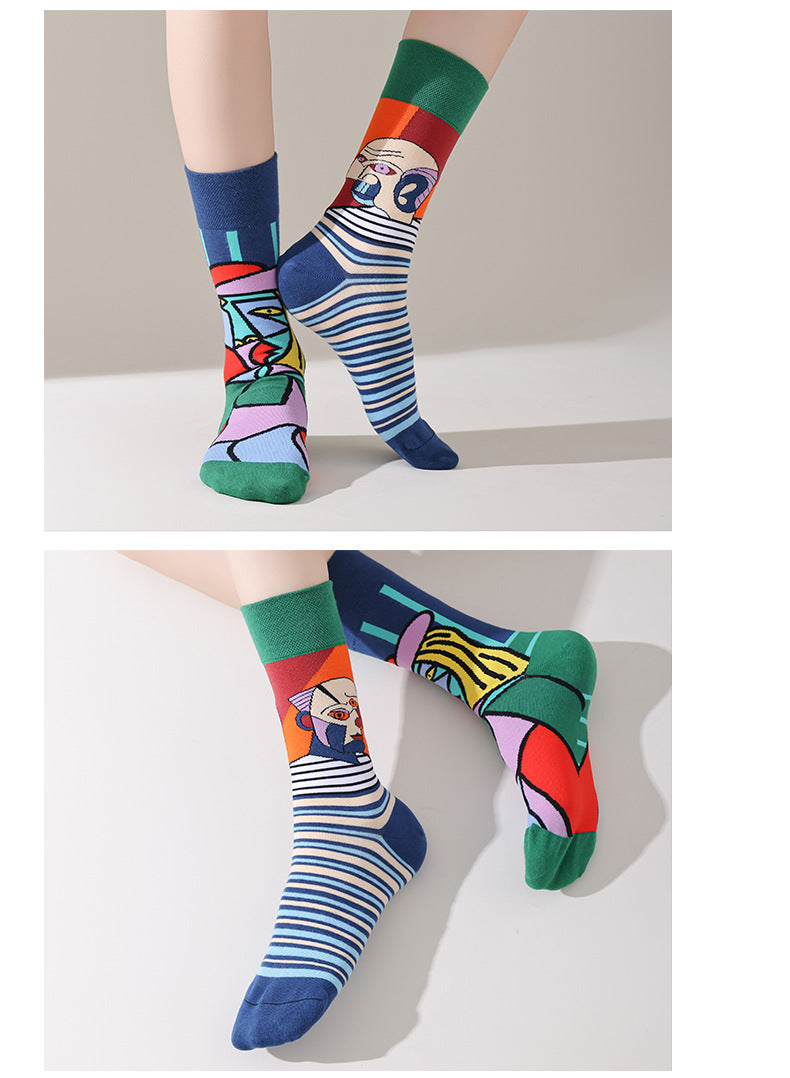 AB asymmetric trendy socks