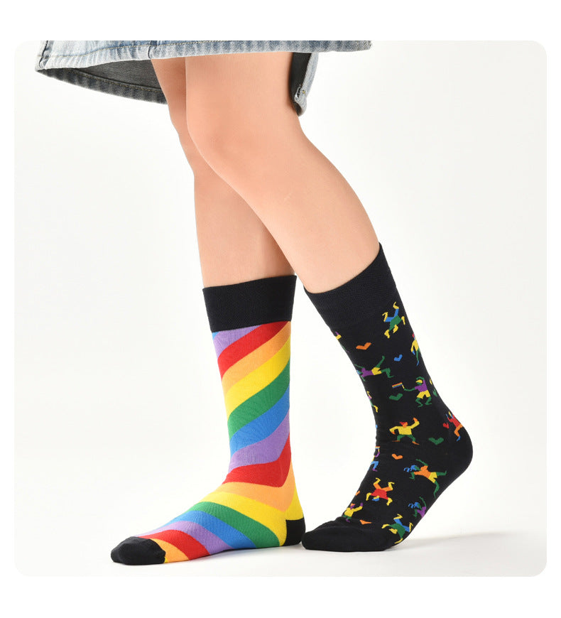 AB asymmetric trendy socks