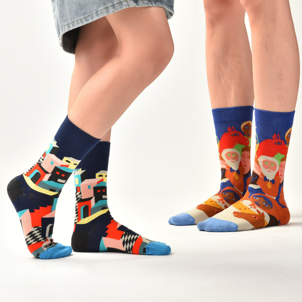 AB asymmetric trendy socks