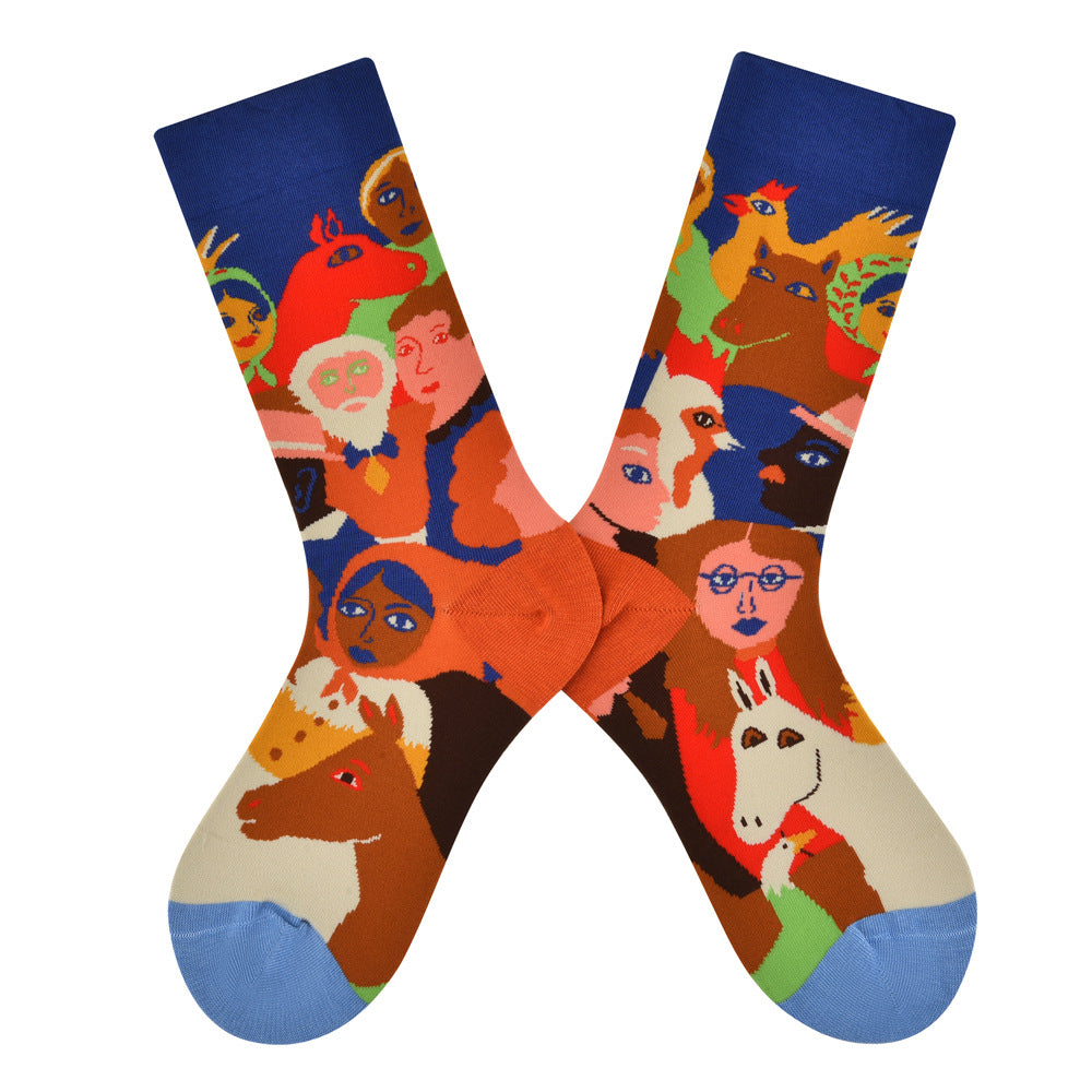 AB asymmetric trendy socks
