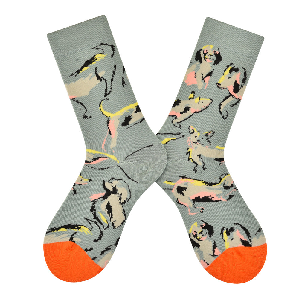 AB asymmetric trendy socks