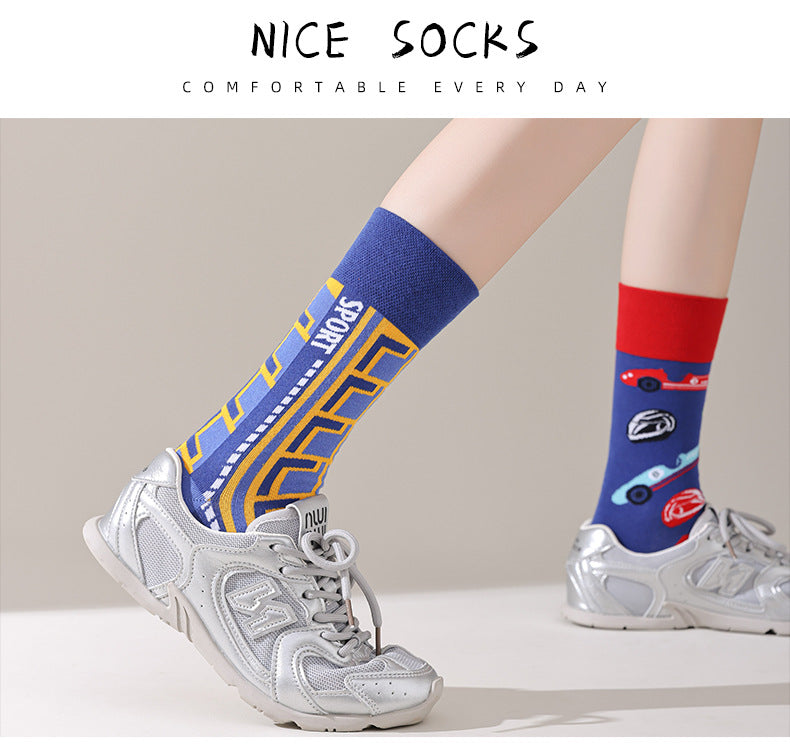 AB asymmetric trendy socks