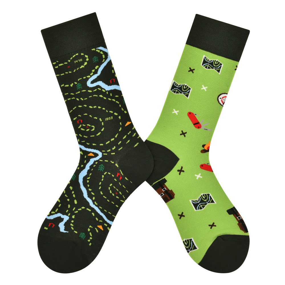 AB asymmetric trendy socks