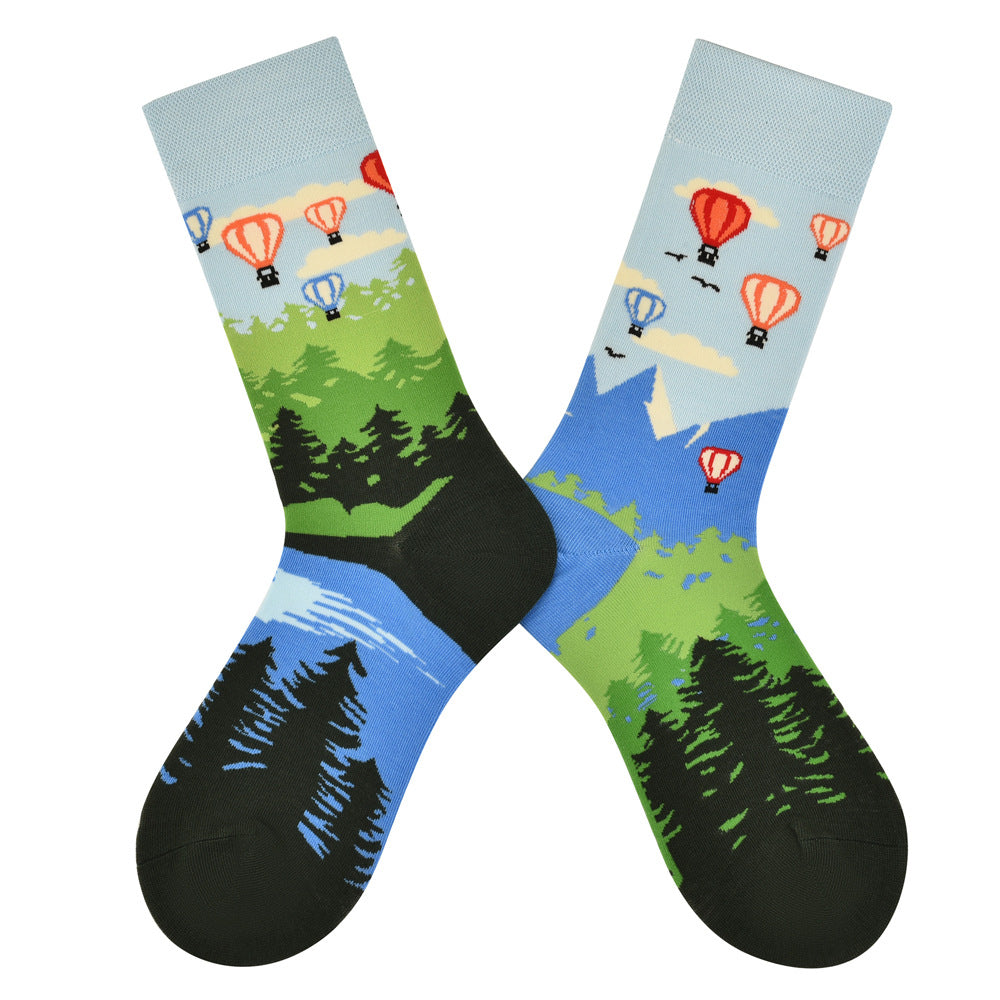 AB asymmetric trendy socks