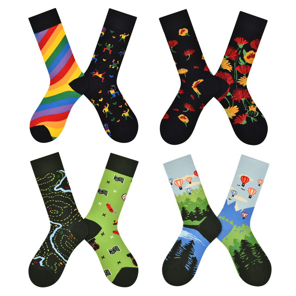 AB asymmetric trendy socks