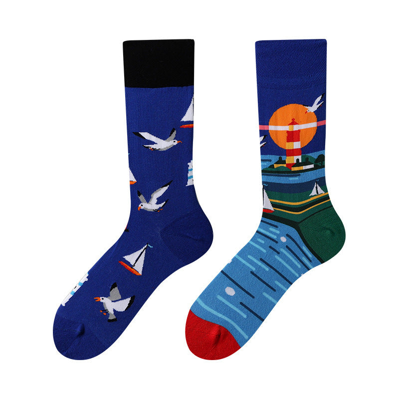 AB asymmetric trendy socks