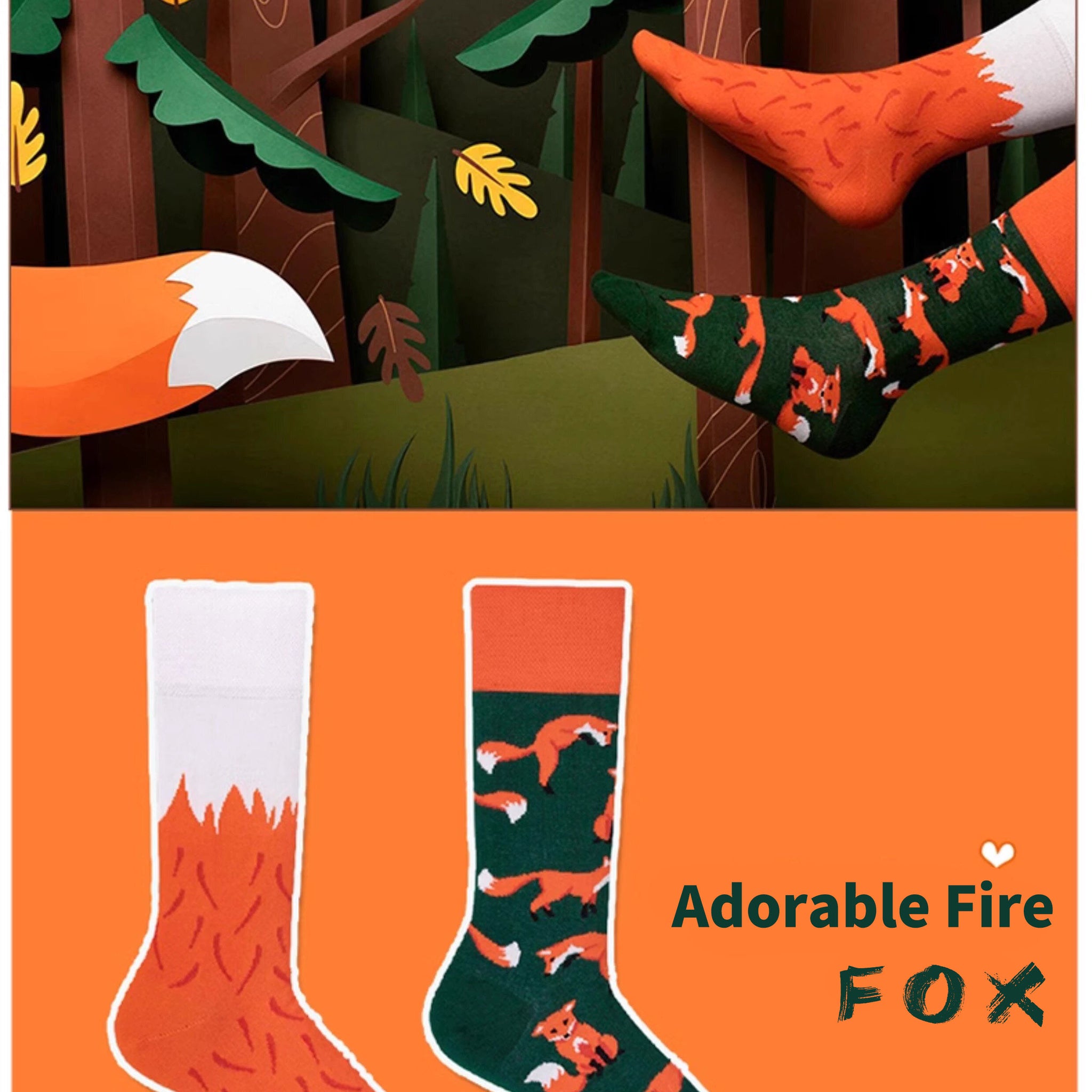 Firefox Socks: Wild Charm in Every Thread