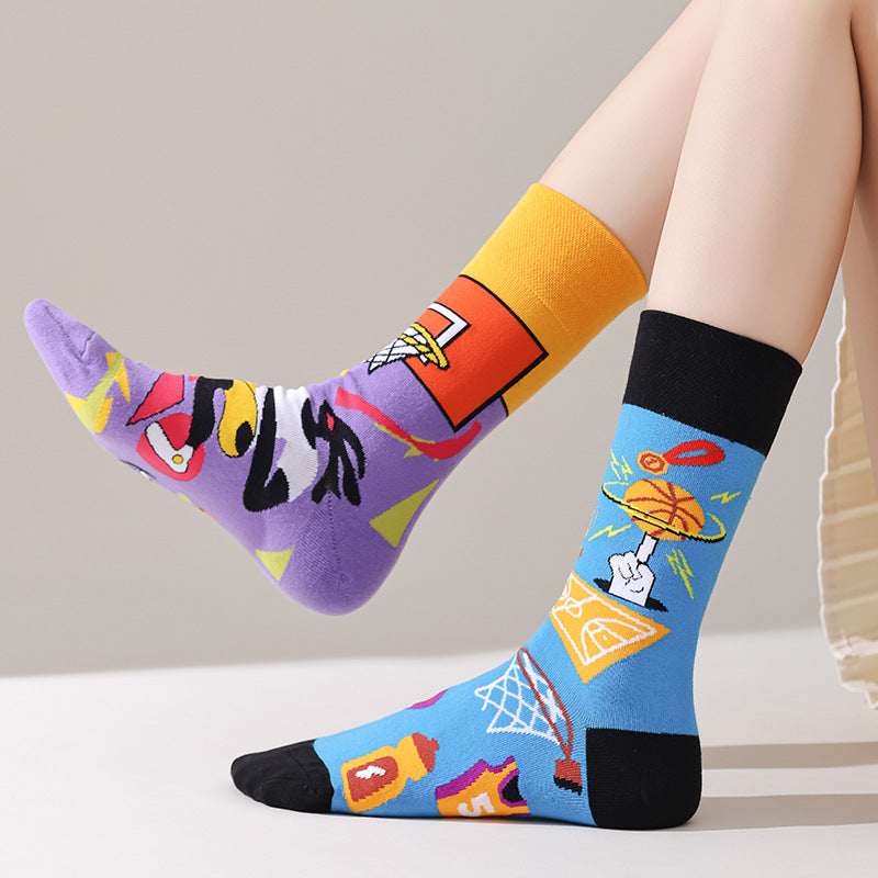 AB asymmetric trendy socks