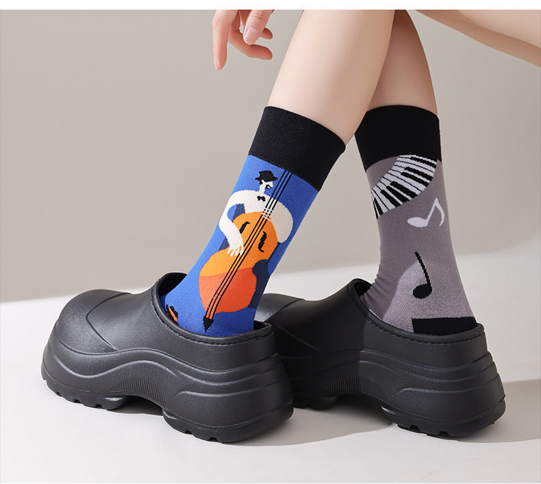 AB asymmetric trendy socks