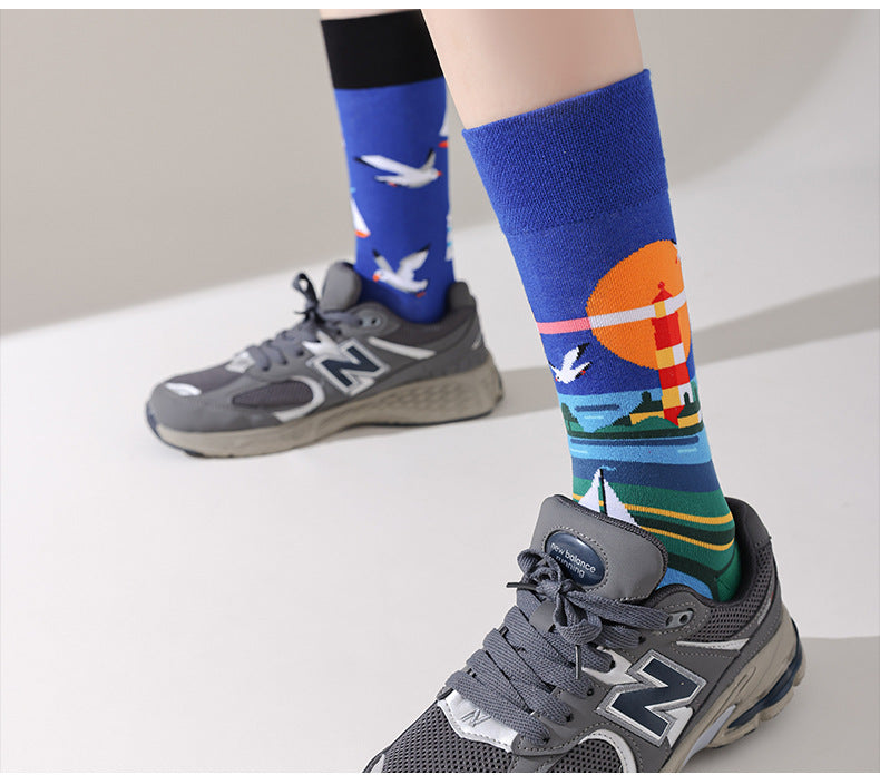AB asymmetric trendy socks