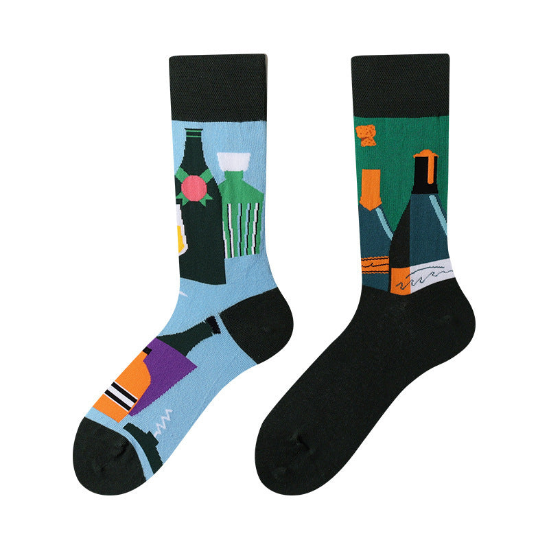 AB asymmetric trendy socks