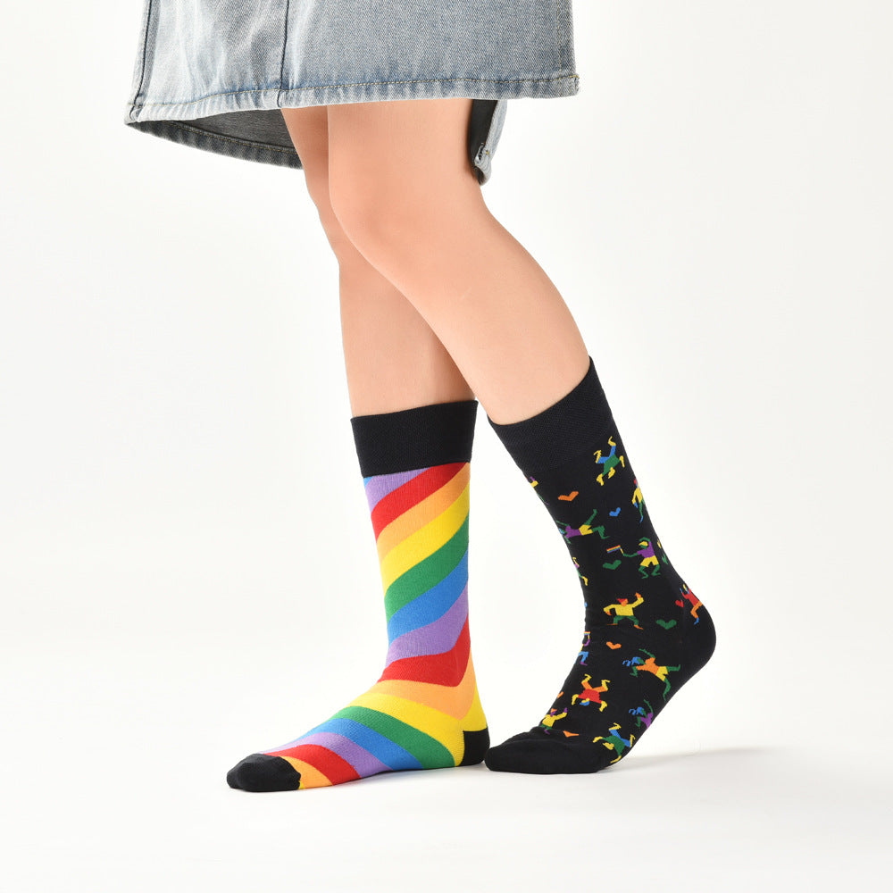 AB asymmetric trendy socks