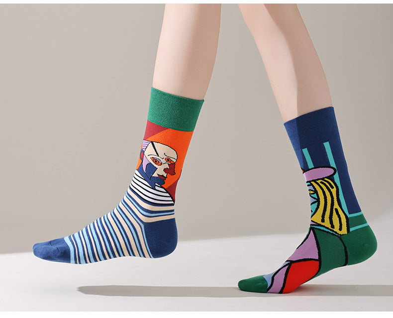 AB asymmetric trendy socks