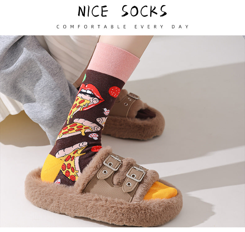 AB asymmetric trendy socks
