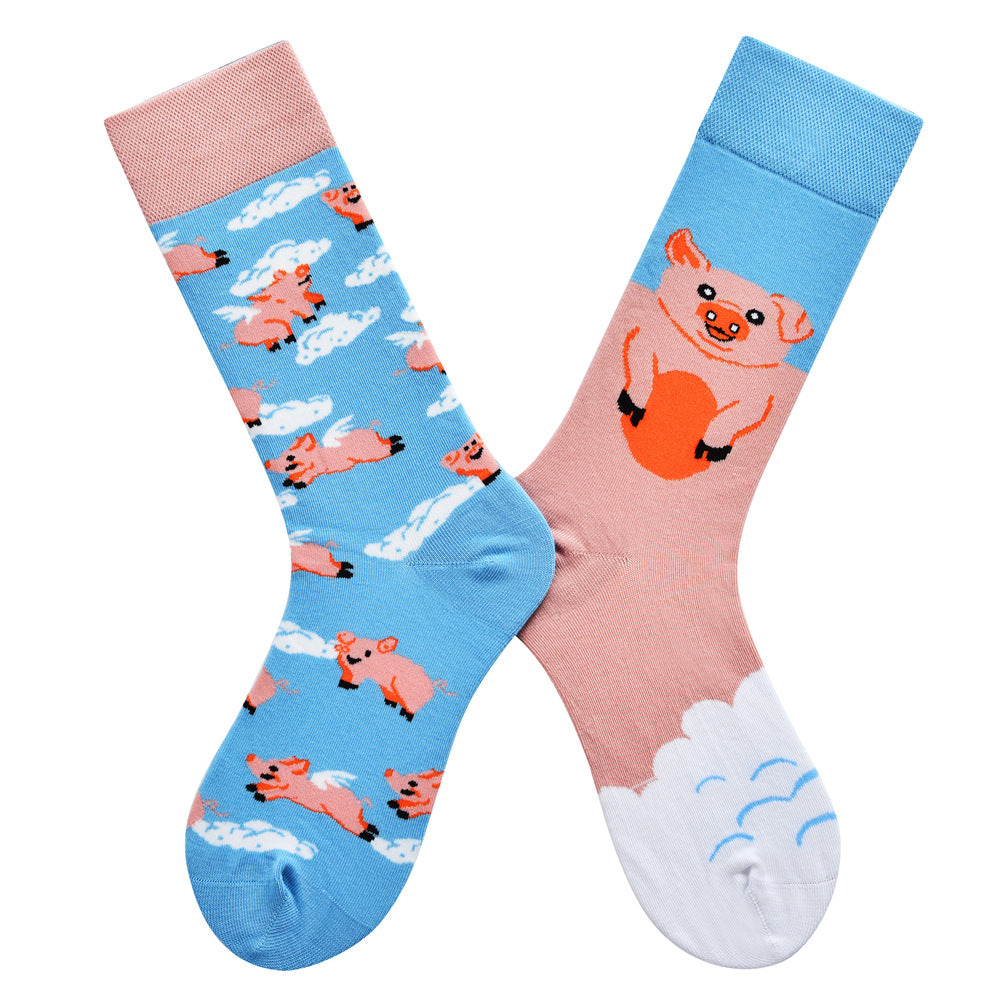 AB asymmetric trendy socks