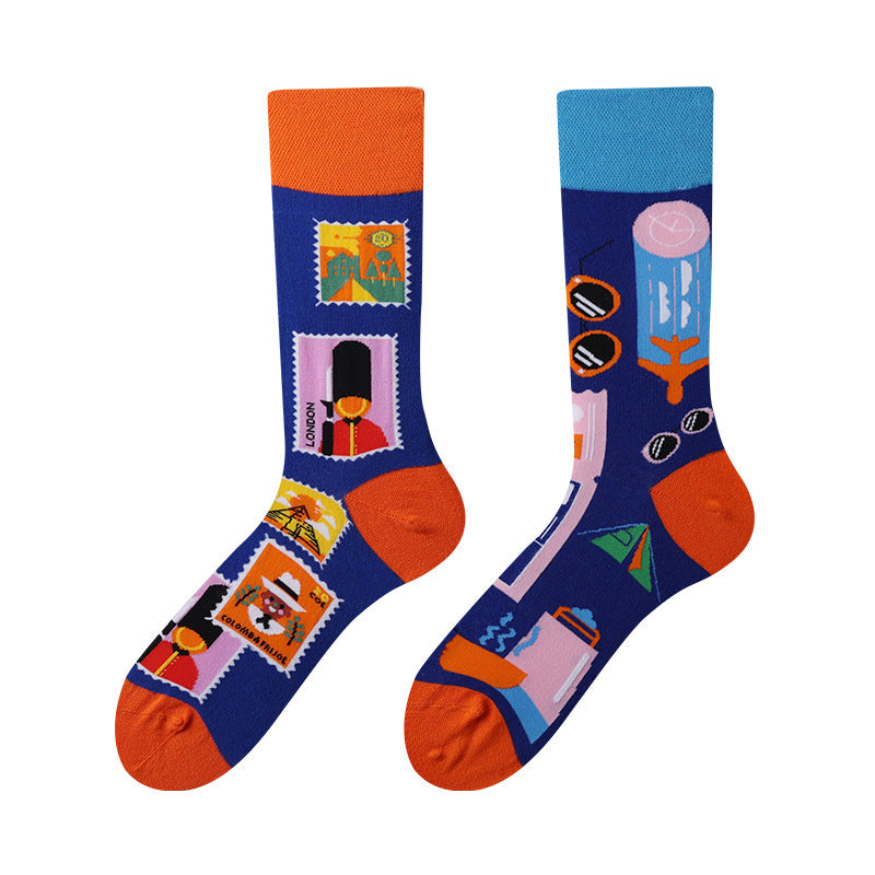 AB asymmetric trendy socks
