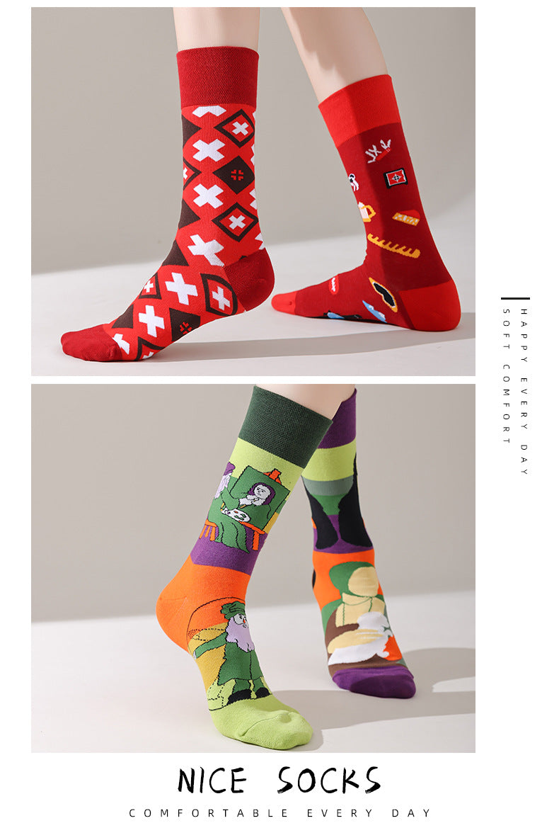 AB asymmetric trendy socks