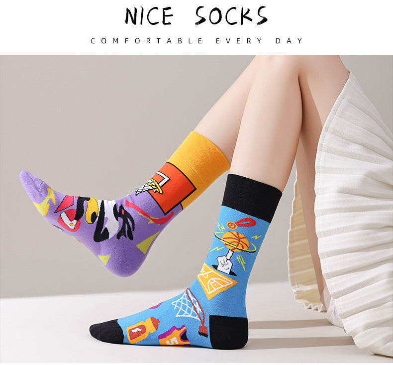AB asymmetric trendy socks