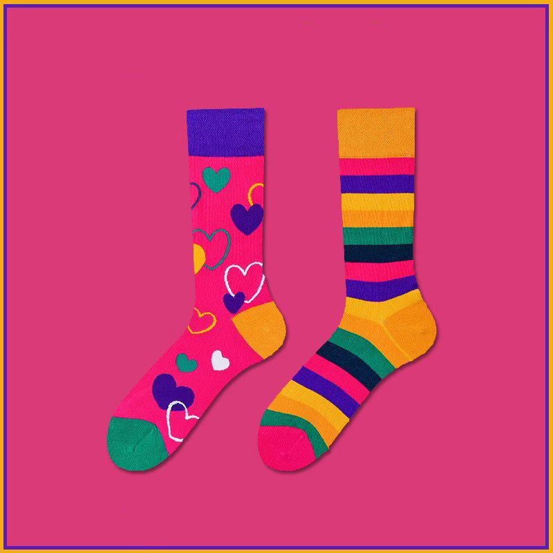 Cute cotton socks with red heart pattern, stylish and comfortable for women and girls

Love heart print crew socks, breathable cotton design for men and women

Romantic Valentine heart socks, cute fashion cotton ankle socks

White cotton socks with pink heart design, trendy and comfortable

Unisex fashion socks with heart pattern, soft cotton crew style

Cute love heart cotton socks, perfect for daily wear and gifting

Black crew socks with red heart detail, stylish fashion accessory

Valentine’s Day heart 
