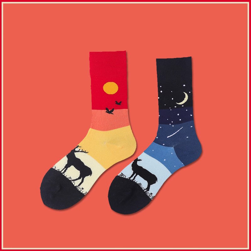 AB asymmetric trendy socks
