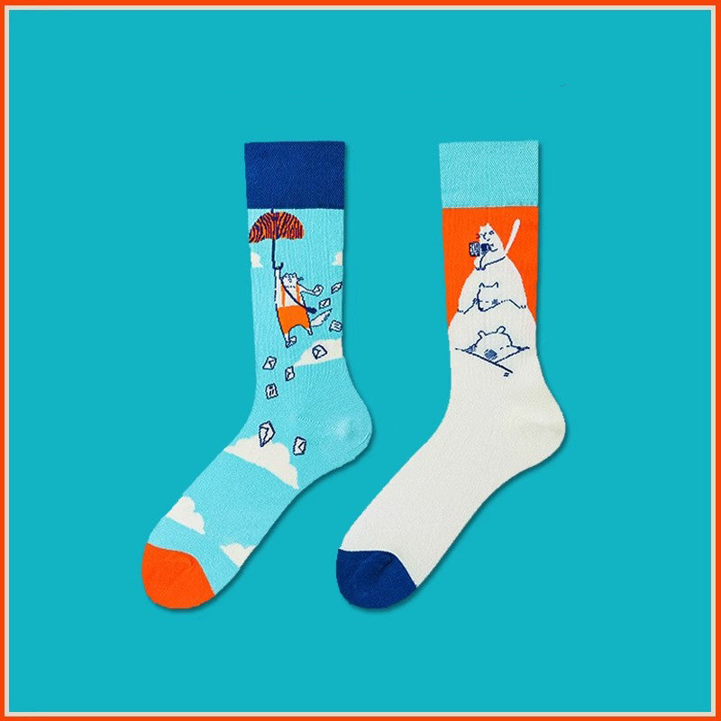 AB asymmetric trendy socks