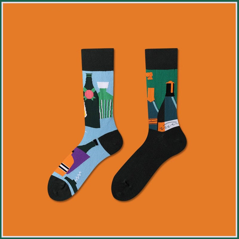 AB asymmetric trendy socks